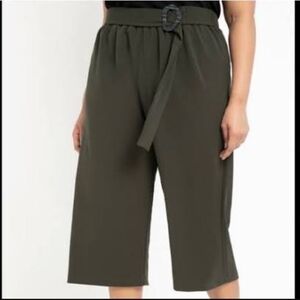 Eloquii sz 14/16 olive green pull on Capri pants new with tags WP123